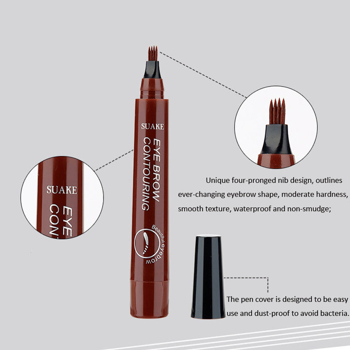 Eyebrow pencil pin shape