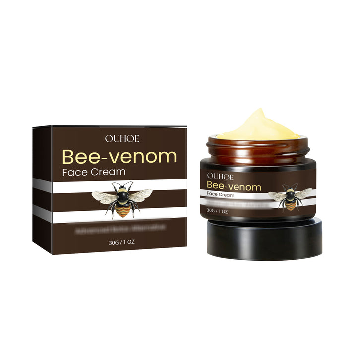 OUHOE Bee-venom Face Cream jar and packaging on a white background