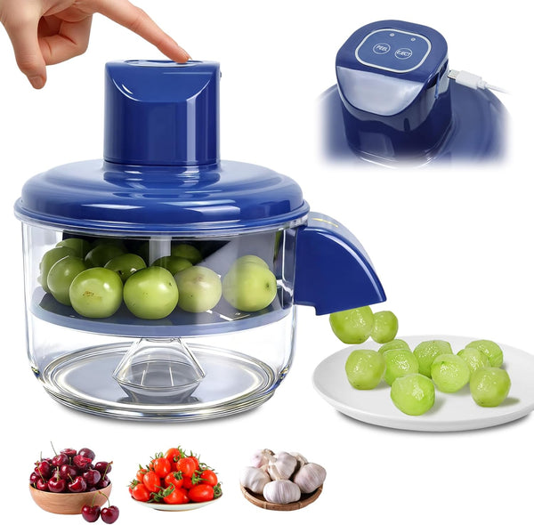 PurePeel™ Automatic Fruit & Vegetable Peeler one-touch electric design peeling grapes effortlessly.